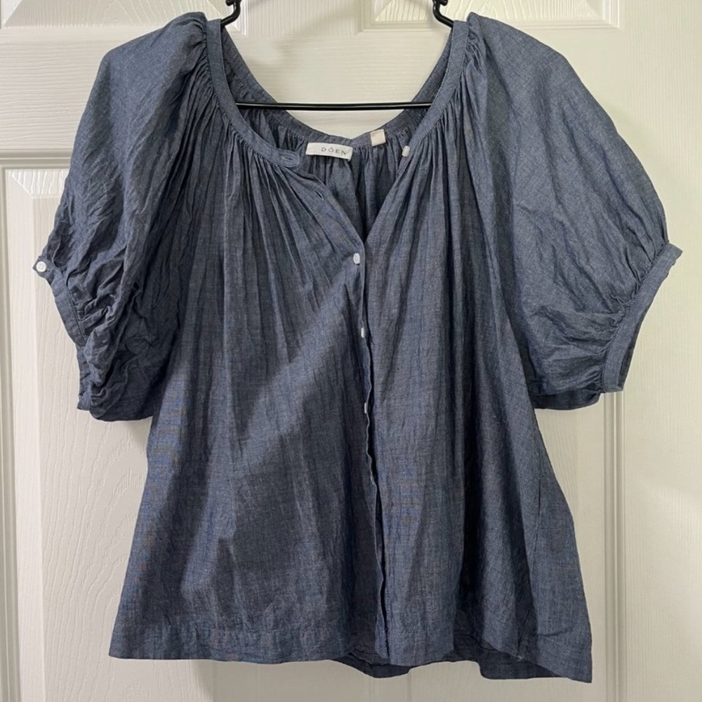 Down Blue June Top